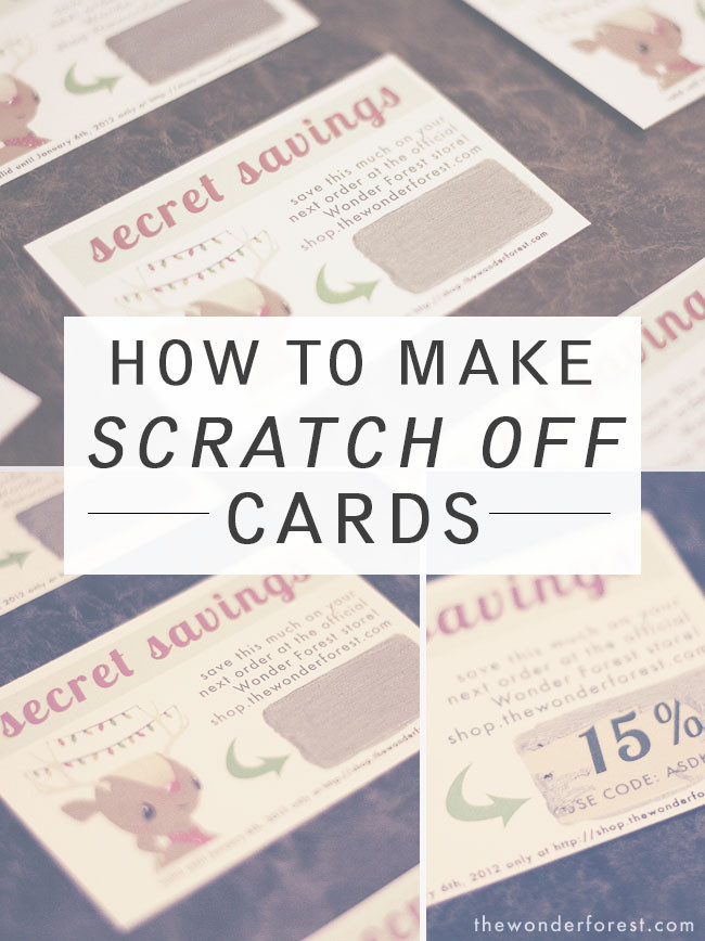Best ideas about DIY Scratch Off
. Save or Pin How To Make Your Own Scratch f Cards DIY TIME Wonder Now.