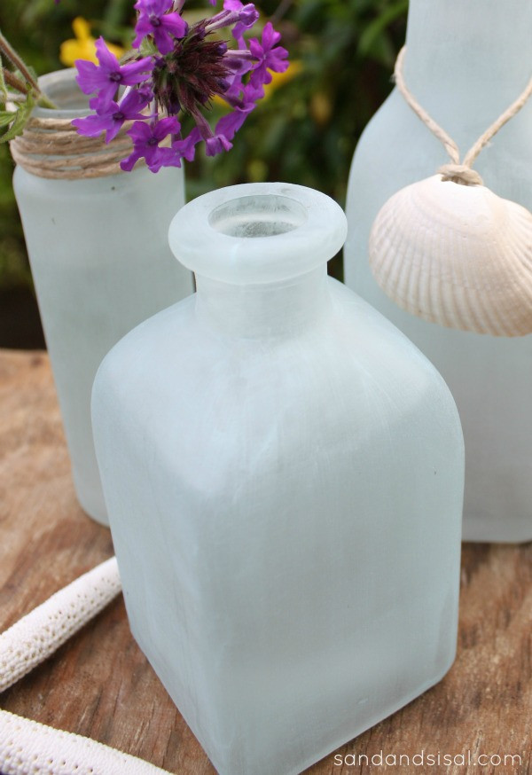 Best ideas about DIY Sea Glass
. Save or Pin DIY Sea Glass Vases Sand and Sisal Now.