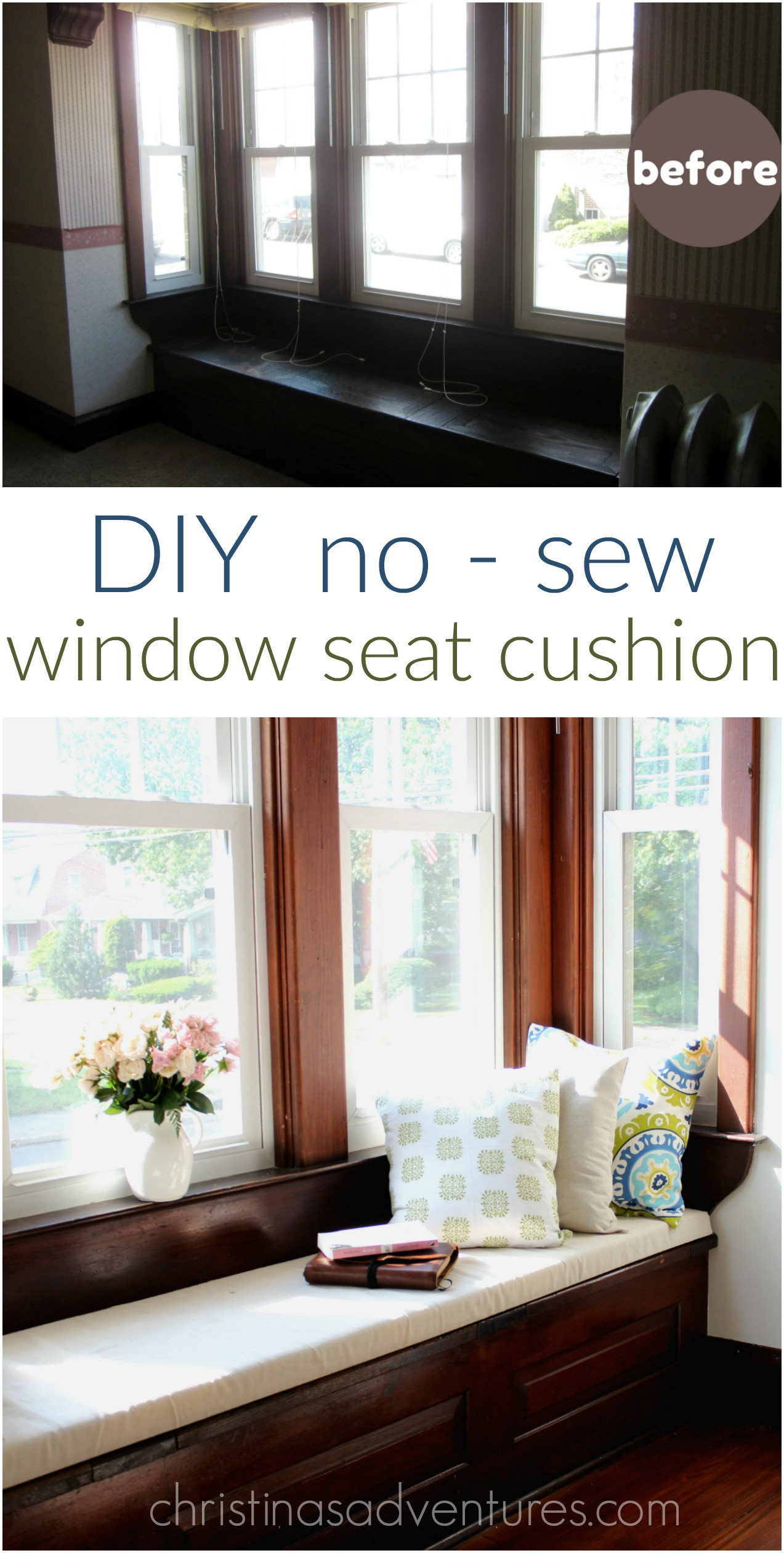 Best ideas about DIY Seat Cushion
. Save or Pin DIY Window Seat Cushion Christinas Adventures Now.