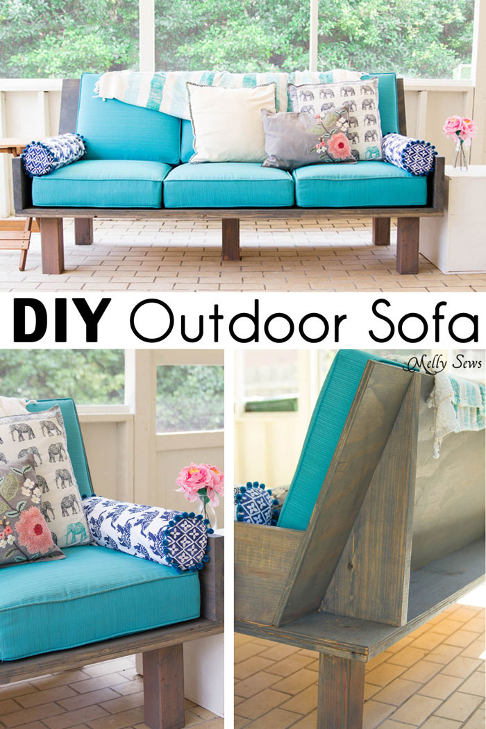 Best ideas about DIY Sectional Sofa
. Save or Pin Plywood Couch Build a DIY Outdoor Sofa Melly Sews Now.