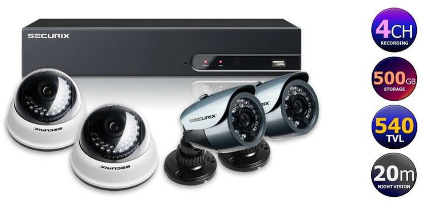 Best ideas about DIY Security Camera Kit
. Save or Pin Securix SML4 500GB CCTV Kit prising a 4 Channel DVR Now.