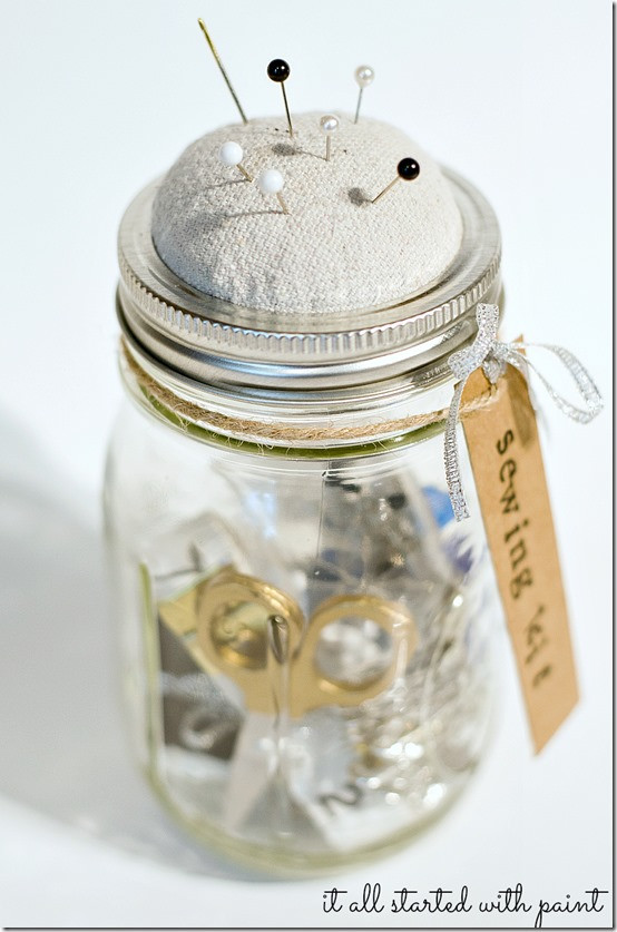 Best ideas about DIY Sewing Kit
. Save or Pin Mason Jar Sewing Kit Now.