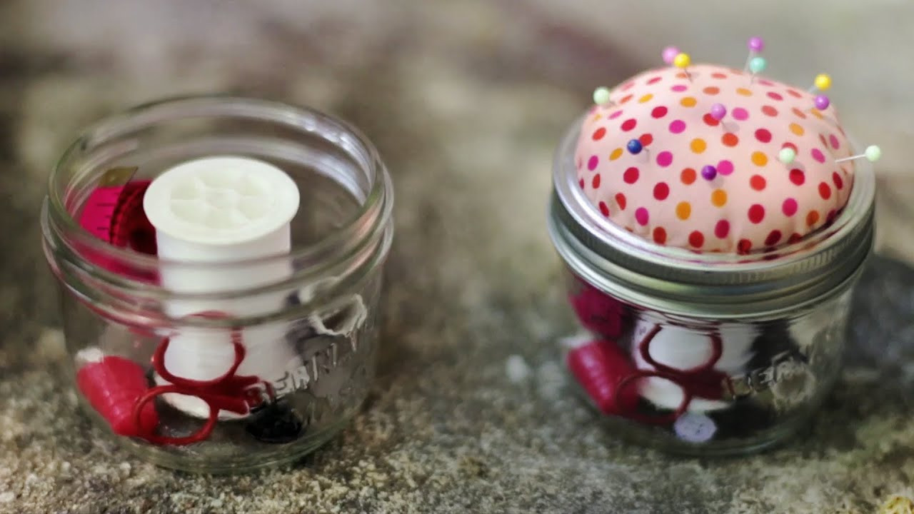 Best ideas about DIY Sewing Kit
. Save or Pin DIY SEWING KIT PINCUSHION MASON JAR Now.