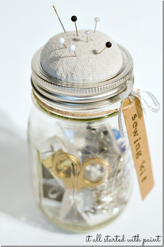 Best ideas about DIY Sewing Kits
. Save or Pin Mason Jar Sewing Kit Now.