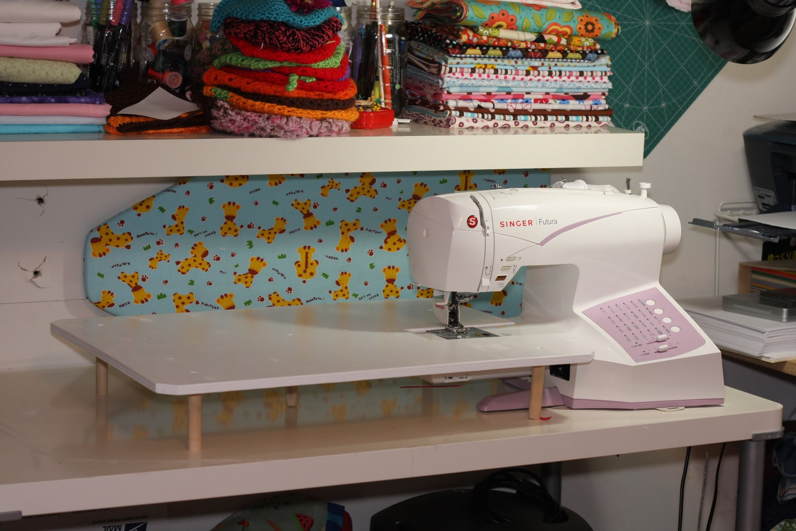 Best ideas about DIY Sewing Machine Table
. Save or Pin ABK Creations Sewing Extension Table Now.