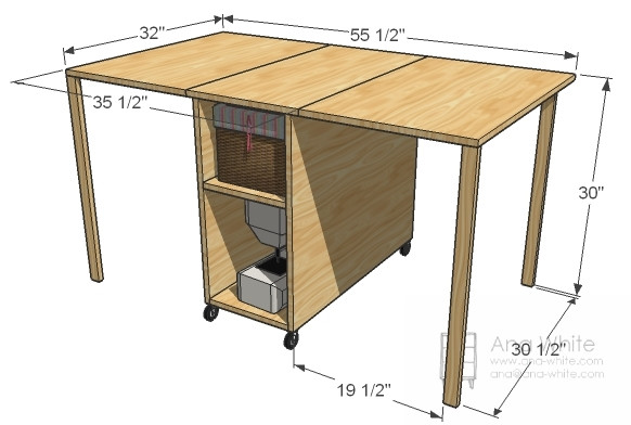 Best ideas about DIY Sewing Table Plans
. Save or Pin A Sewing Table for Small Spaces Now.