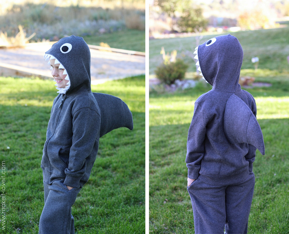 Best ideas about DIY Shark Costume
. Save or Pin Halloween Costume Ideas Simple Shark with Dorsal Fin Now.