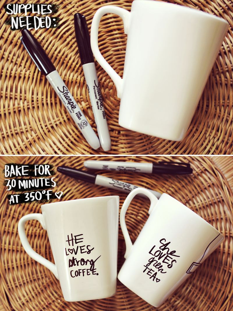 Best ideas about DIY Sharpie Mug
. Save or Pin His Her Sharpie Mug DIY – A Beautiful Mess Now.