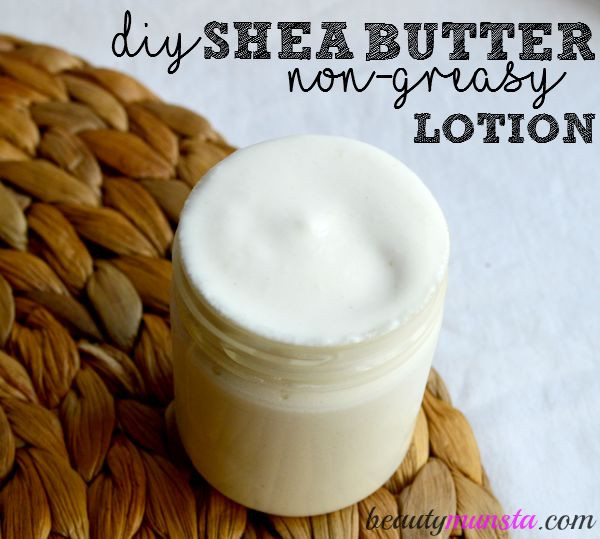 Best ideas about DIY Shea Butter Lotion
. Save or Pin DIY Non Greasy Shea Butter Lotion Recipe beautymunsta Now.