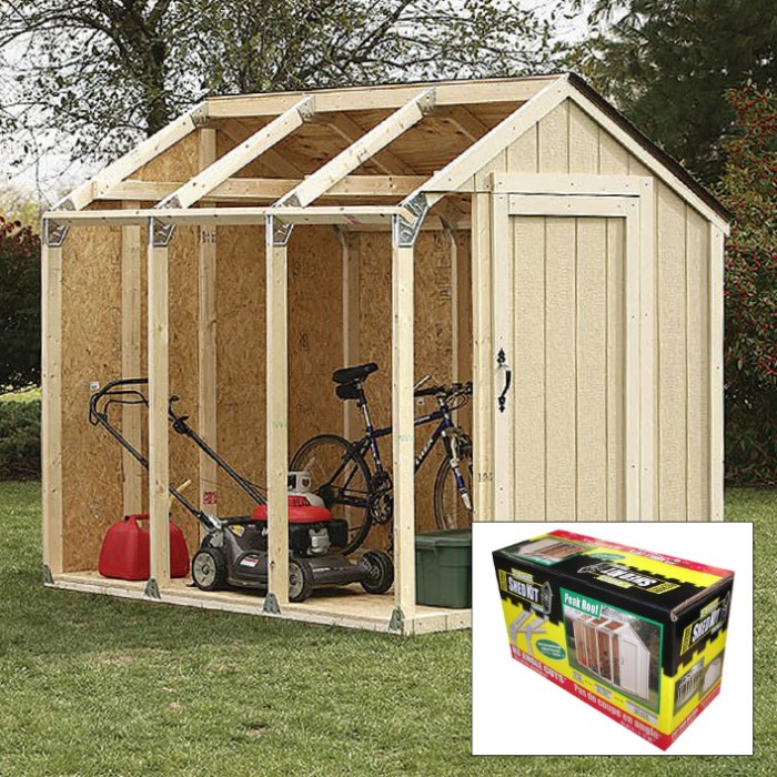 Best ideas about DIY Shed Cost
. Save or Pin 2x4 Basics DIY Shed Kit Peak Roof Style Now.