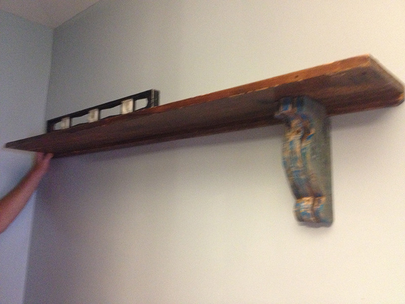 Best ideas about DIY Shelf Brackets Wood
. Save or Pin Easy DIY Shelf Brackets & Wood Shelf crafted from Now.