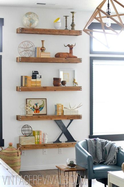 Best ideas about DIY Shelves For Living Room
. Save or Pin Living Room Makeover Reveal Now.