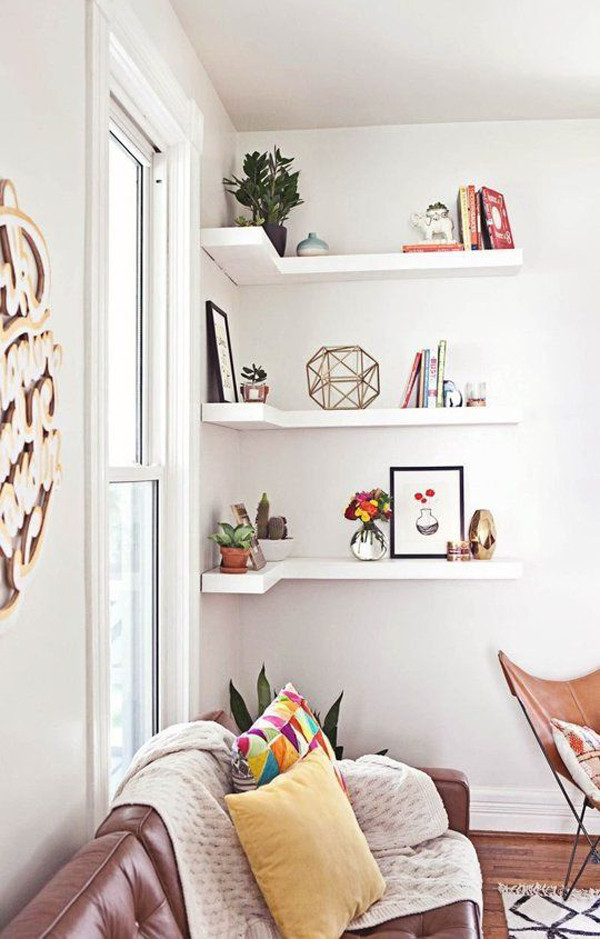 Best ideas about DIY Shelves For Living Room
. Save or Pin Easy DIY Corner Shelves With Extra Storage Now.