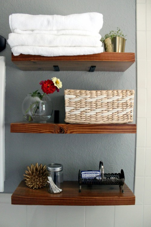 Best ideas about DIY Shelves Ideas
. Save or Pin 17 DIY Space Saving Bathroom Shelves And Storage Ideas Now.