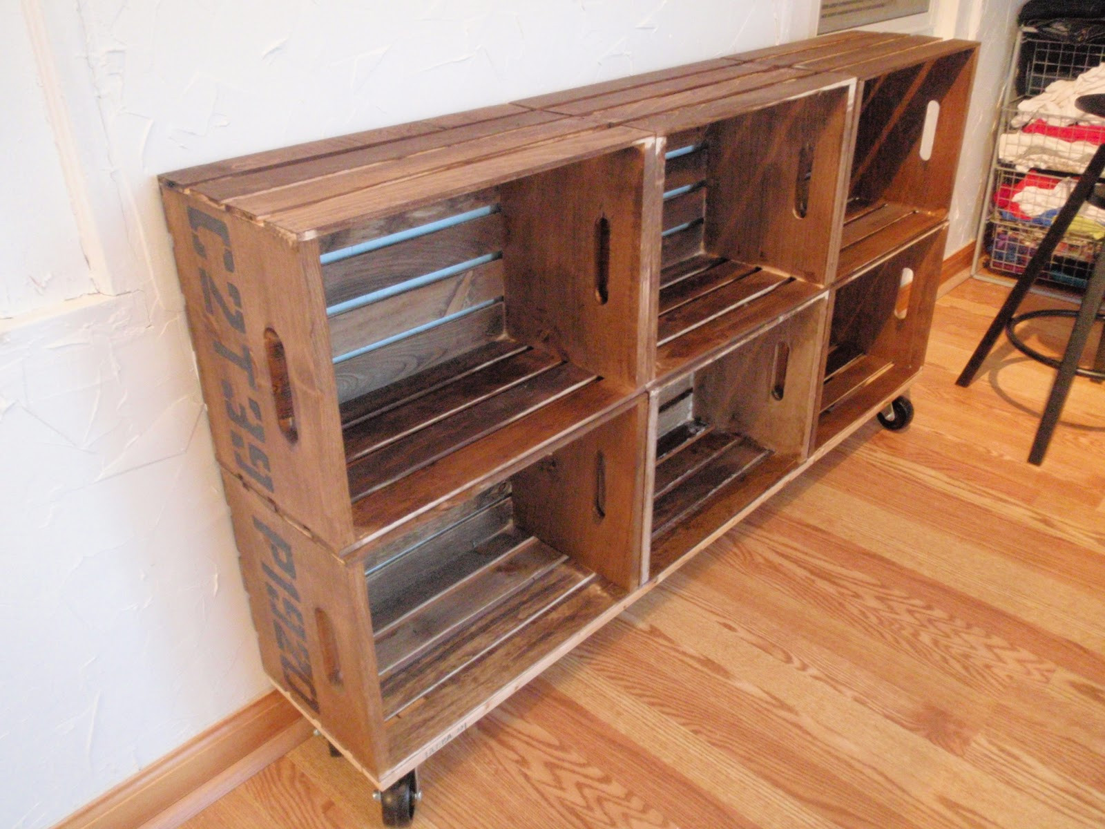 Best ideas about DIY Shelving Unit
. Save or Pin Hammers and High Heels DIY Vintage Crate Shelving Unit Now.