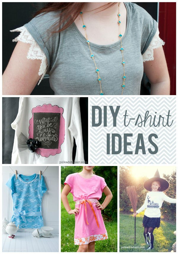 Best ideas about DIY Shirt Ideas
. Save or Pin DIY T shirt ideas on the Polka Dot Chair DIY Blog Now.