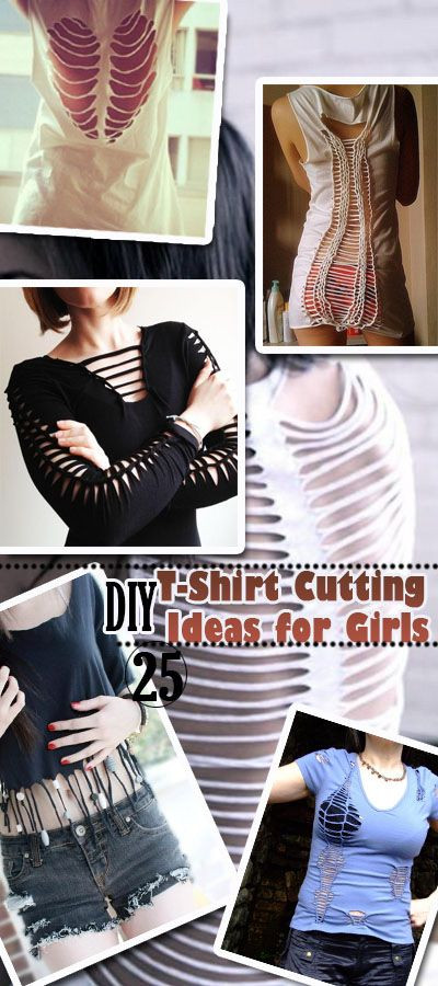 Best ideas about DIY Shirt Ideas
. Save or Pin 25 DIY T Shirt Cutting Ideas for Girls Hative Now.
