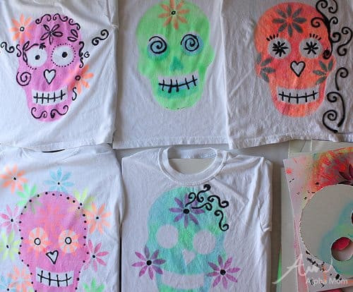 Best ideas about DIY Shirt Painting
. Save or Pin Day of the Dead DIY for Kids T Shirt Tutorial Now.