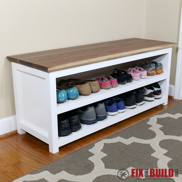 Best ideas about DIY Shoe Bench
. Save or Pin Entryway Shoe Bench Now.