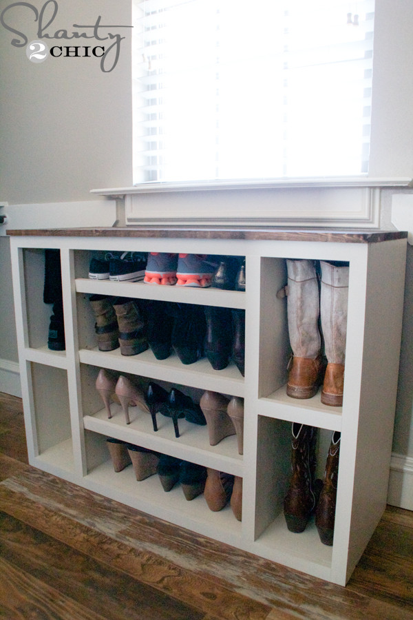 Best ideas about DIY Shoe Organizer
. Save or Pin DIY Shoe Storage Cabinet Shanty 2 Chic Now.