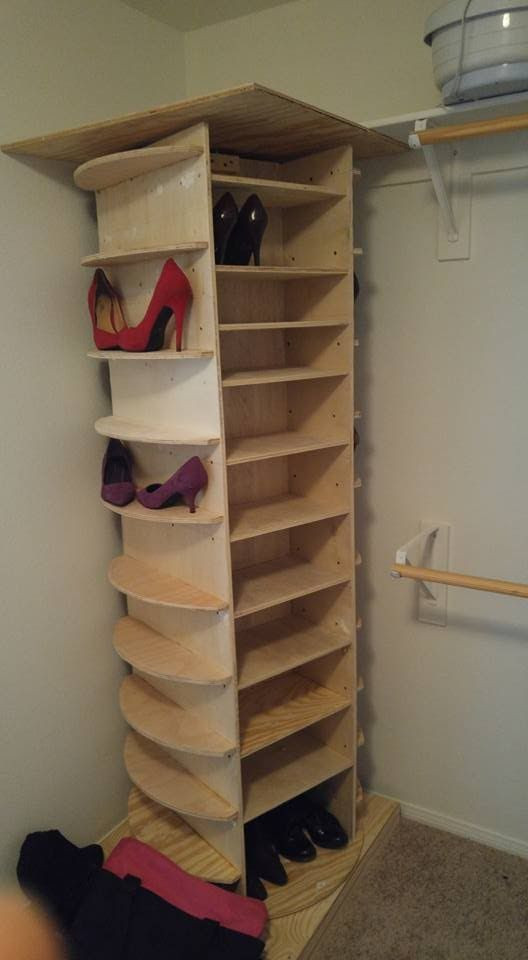 Best ideas about DIY Shoe Organizer For Small Closet
. Save or Pin DIY Lazy Susan Shoe Rack Now.