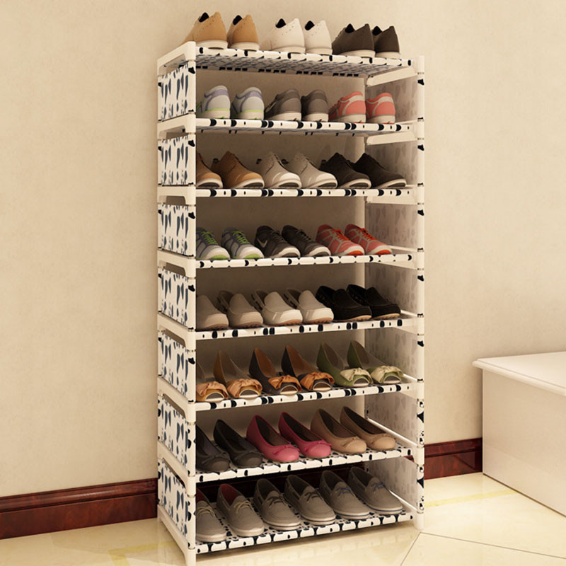 Best ideas about DIY Shoe Racks
. Save or Pin Eight Layers Metal Non woven Cloth Simple Shoe Rack Space Now.