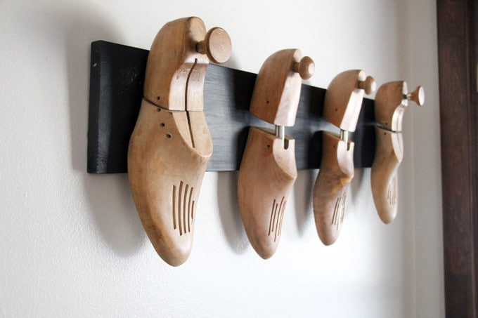 Best ideas about DIY Shoe Stretcher . Save or Pin Vintage Wood Shoe Stretcher Coat Hook Bright Green Door Now.