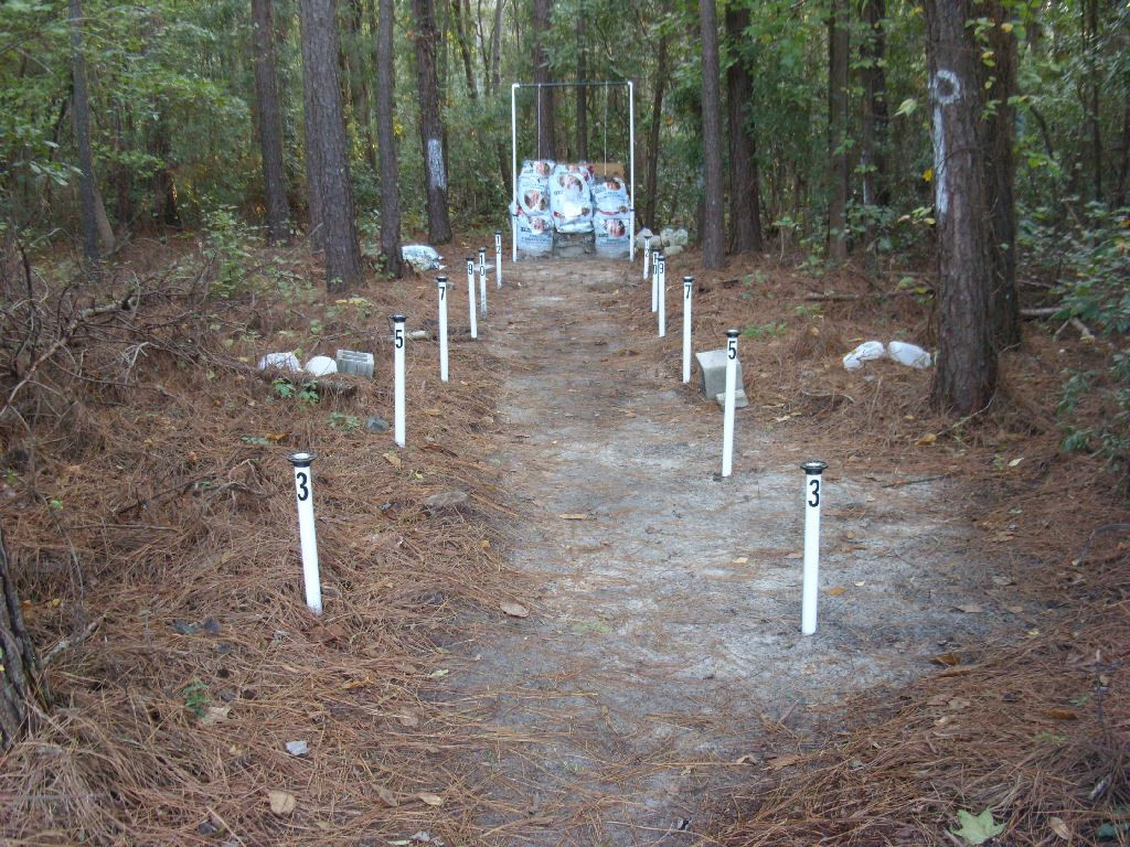 Best ideas about DIY Shooting Range
. Save or Pin Backstop made out of dog food bags filled with sand Now.
