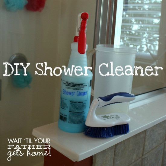 Best ideas about DIY Shower Cleaner
. Save or Pin DIY Shower Cleaner Wait Til Your Father Gets Home Now.