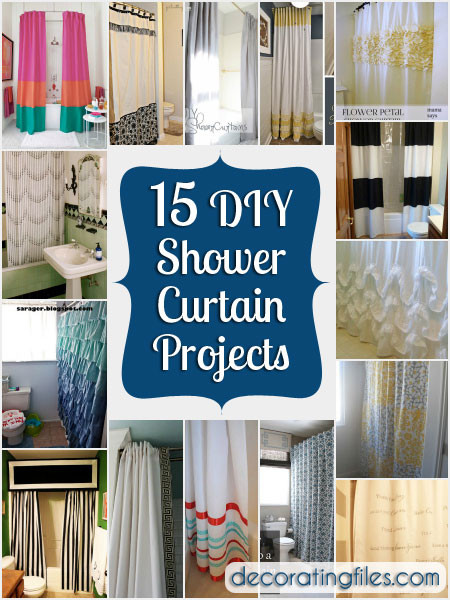 Best ideas about DIY Shower Curtain
. Save or Pin 15 DIY Shower Curtain Projects Anyone Can Make Now.