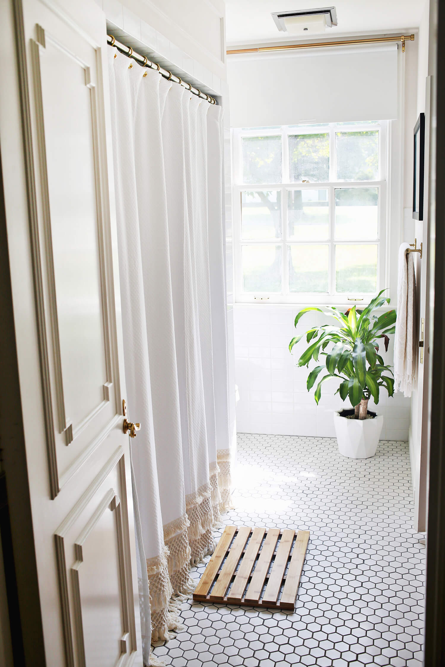 Best ideas about DIY Shower Curtain
. Save or Pin Macrame Shower Curtain DIY A Beautiful Mess Now.