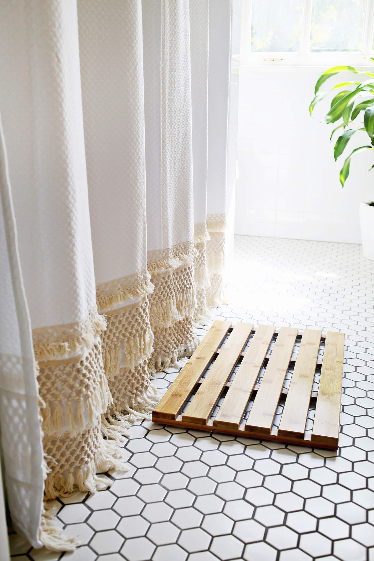 Best ideas about DIY Shower Curtain
. Save or Pin Macrame Shower Curtain DIY A Beautiful Mess Now.