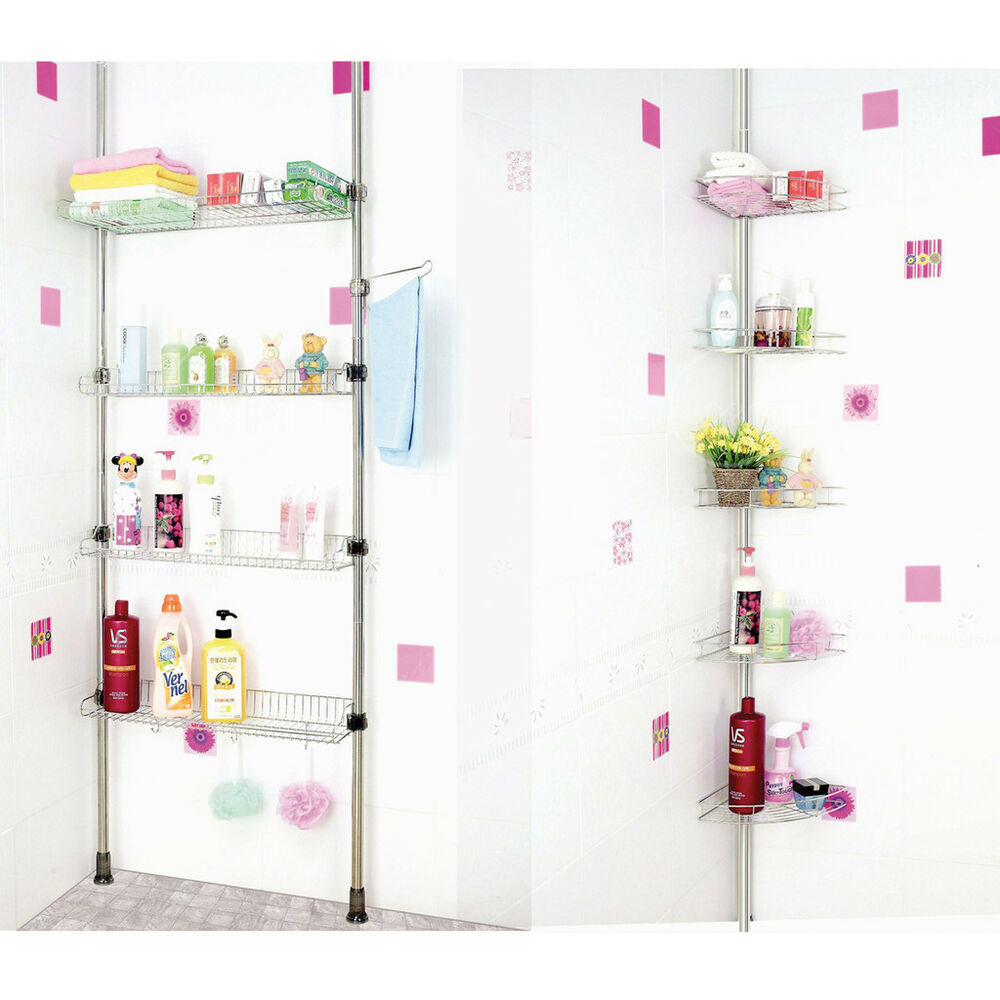 Best ideas about DIY Shower Organizer
. Save or Pin New Bathroom Shower cad s Rack Home Corner shelf Shelves Now.