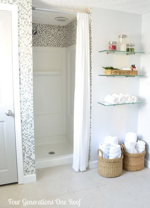 Best ideas about DIY Shower Stall
. Save or Pin DIY bathroom renovation reveal Now.