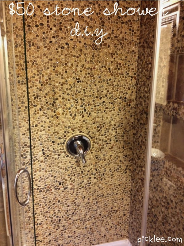 Best ideas about DIY Shower Wall Ideas
. Save or Pin The $50 Stone Shower DIY your pick Picklee Now.