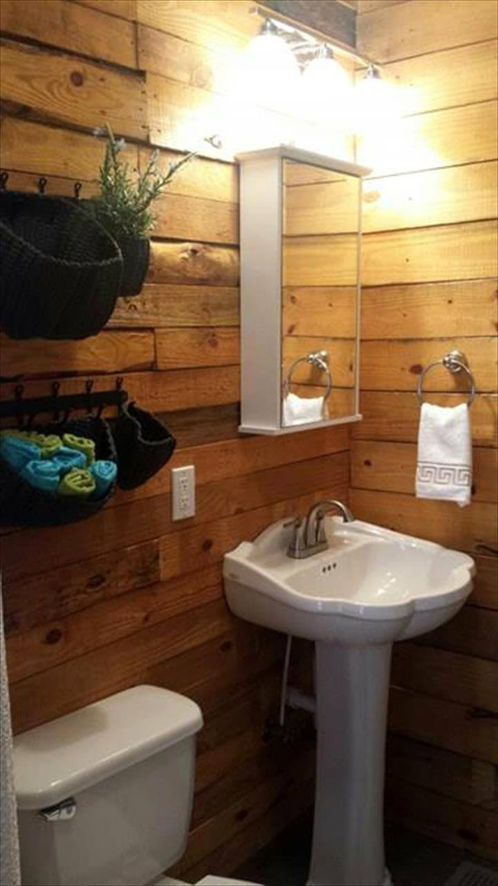 Best ideas about DIY Shower Wall Ideas
. Save or Pin DIY Pallet Bathroom Wall Paneling Easy Pallet Ideas Now.