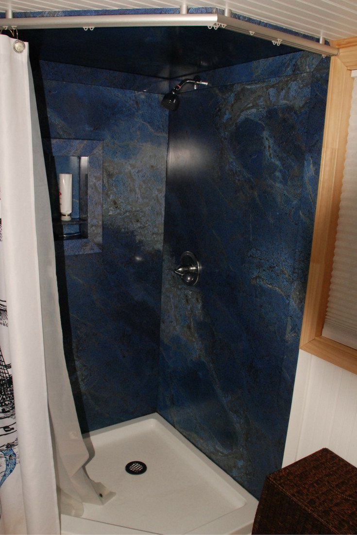 Best ideas about DIY Shower Wall Panels
. Save or Pin Luxury Tiny Home Bathroom and Kitchen – DIY Custom Home Now.