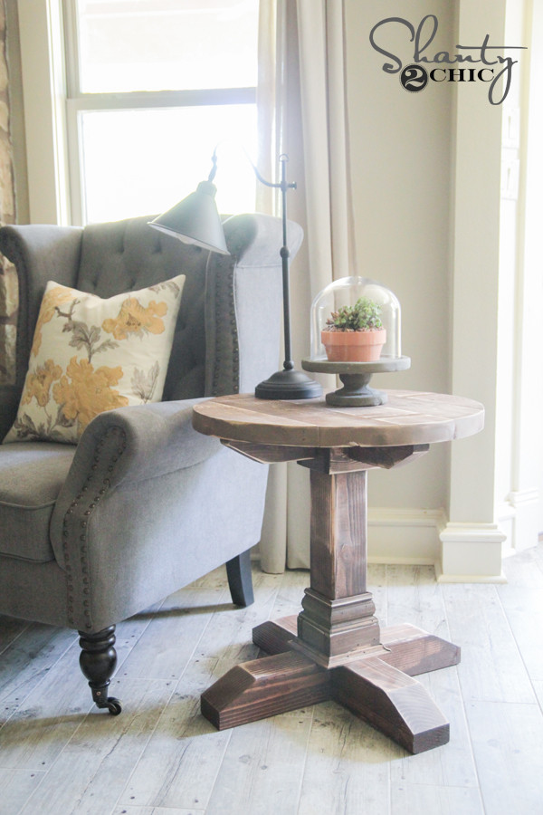 Best ideas about DIY Side Table Plans
. Save or Pin DIY Round Side Table Shanty 2 Chic Now.