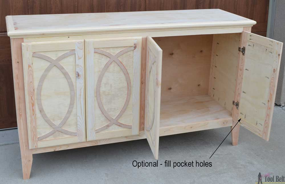 Best ideas about DIY Sideboard Plans
. Save or Pin DIY Buffet Sideboard with Circle Trim Doors Her Tool Belt Now.