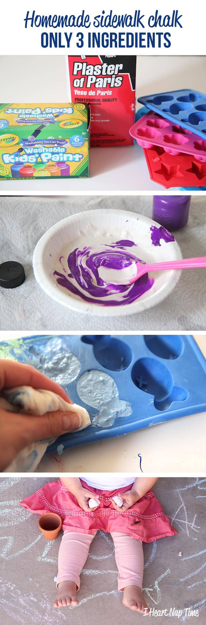 Best ideas about DIY Sidewalk Chalk Paint
. Save or Pin Homemade sidewalk chalk I Heart Nap Time Now.