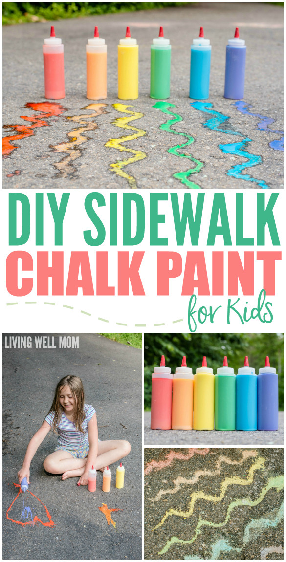 Best ideas about DIY Sidewalk Chalk Paint
. Save or Pin DIY Sidewalk Chalk Paint for Kids in Less than 5 Minutes Now.