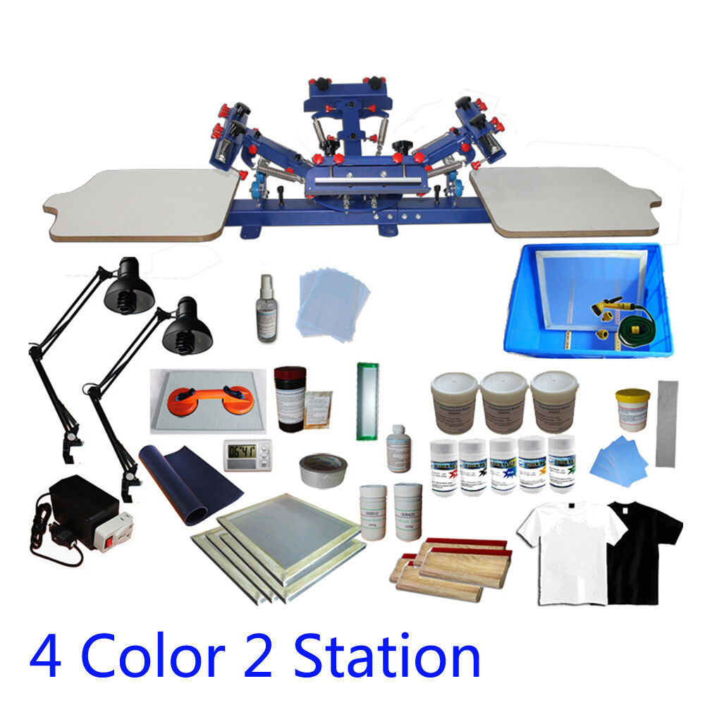 Best ideas about DIY Silk Screening Kit
. Save or Pin 4 Color 2 Station Screen Printing Press Kit Machine Silk Now.