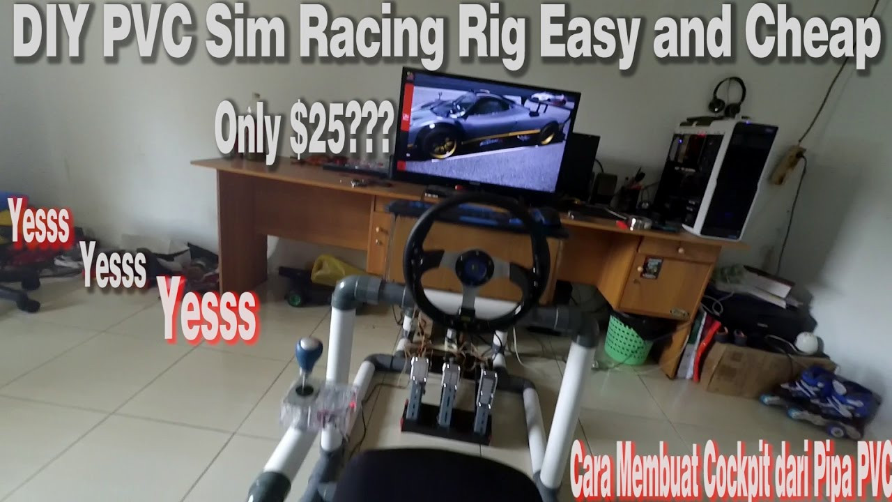 Best ideas about DIY Sim Racing Rig
. Save or Pin DIY Sim Racing Rig PVC Easy and Cheap Now.
