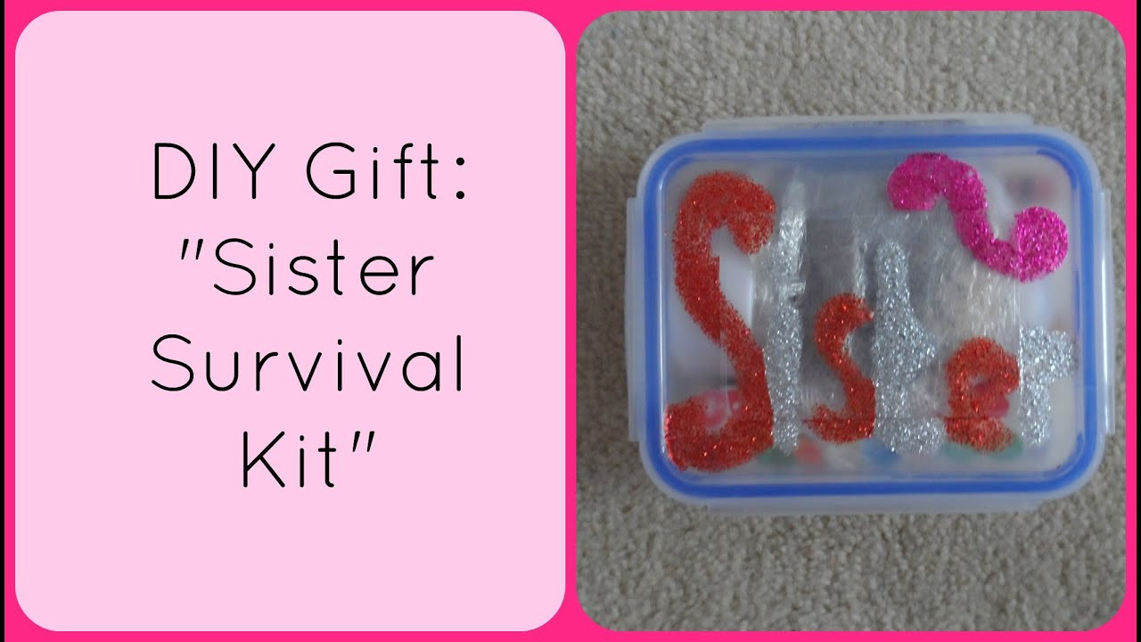 Best ideas about DIY Sister Gifts
. Save or Pin DIY Christmas Gift "Sister Survival Kit" Now.