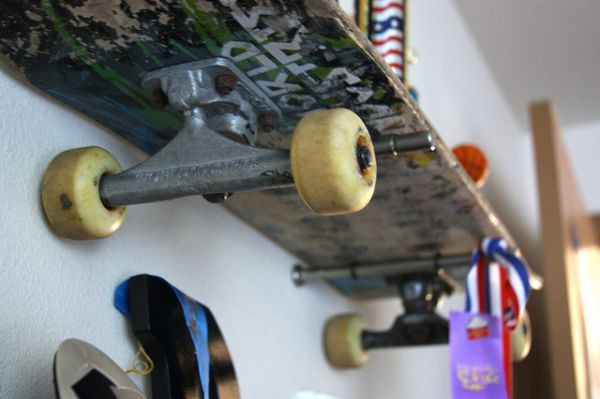 Best ideas about DIY Skateboard Wall Mount
. Save or Pin Brook Wilhelmsen crafts a shelving system from skateboards Now.