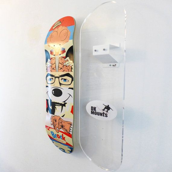 Best ideas about DIY Skateboard Wall Mount
. Save or Pin Skateboard Deck Wall Mount Bracket by DKMounts on Etsy Now.