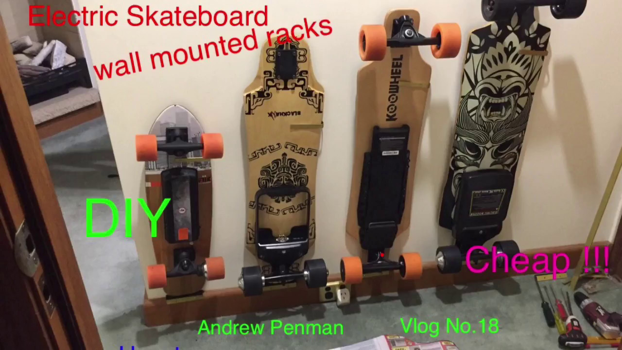 Best ideas about DIY Skateboard Wall Mount
. Save or Pin Electric Skateboard wall mounted DIY rack Andrew Penman Now.