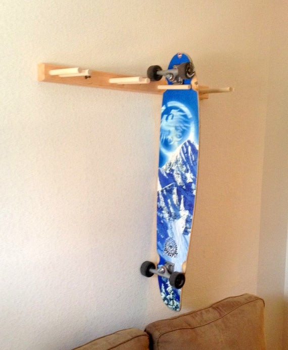 Best ideas about DIY Skateboard Wall Mount
. Save or Pin Items similar to Vertical Longboard Skateboard Wall Rack Now.