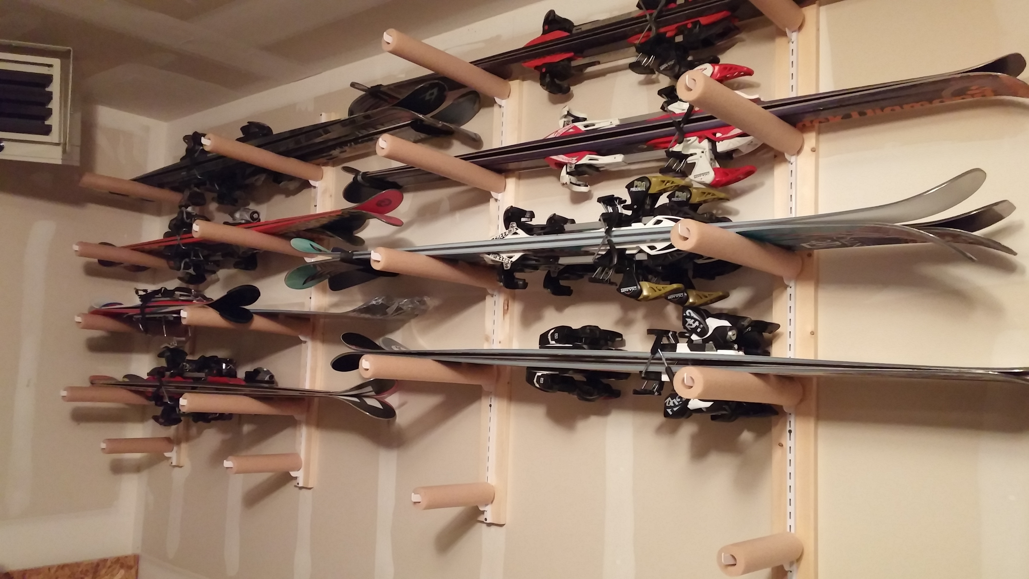 Best ideas about DIY Ski Racks
. Save or Pin DIY Finally built a ski rack in my garage that holds all Now.
