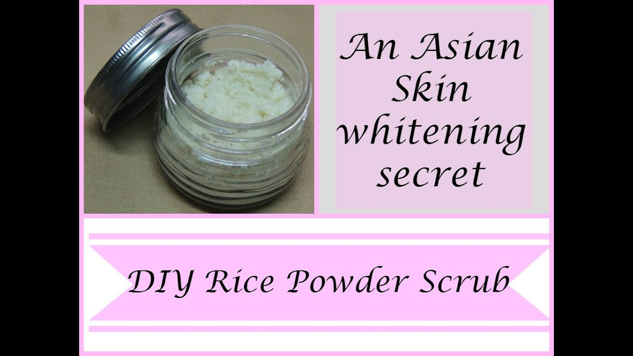 Best ideas about DIY Skin Lightening
. Save or Pin DIY Rice powder scrub An Asian Skin whitening secret I Now.